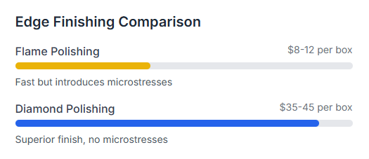 Edge Finishing Comparison Edge Finishing Comparison
