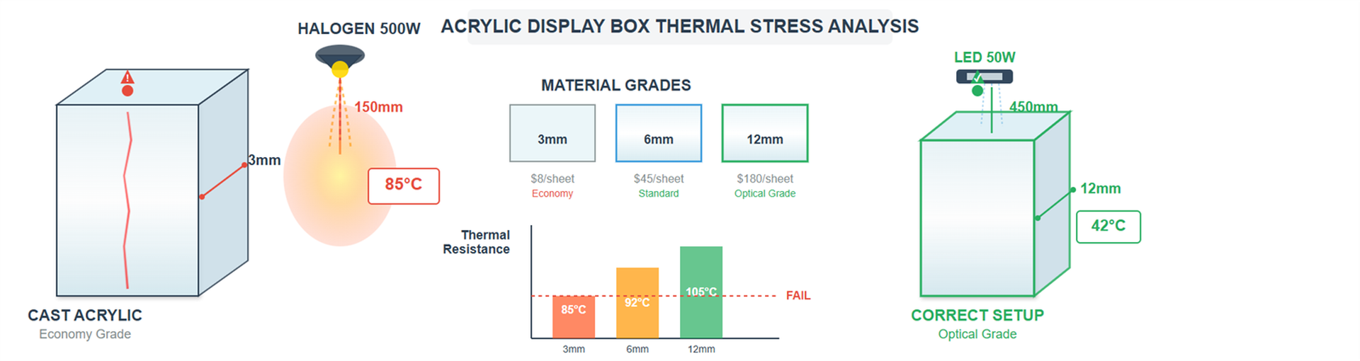 Acrylic Display Boxes for Convention Displays Acrylic Display Boxes for Convention Displays