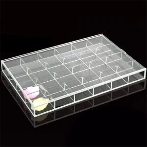 صاف Acrylic زیورات اسٹوریج آرگنائزر وال جواہرات آرگنائزر