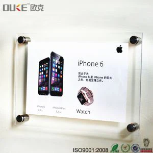 A4 سائز acrylic دیوار فریم تصویر دیوار پیچ کے ساتھ فریم