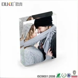 مدرانکن کے لئے نئے برانڈ ڈیزائن صاف ٹھوس Acrylic فوٹو بلاک