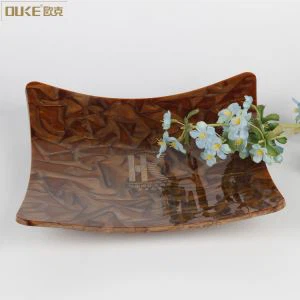 تھوک منفرد سنگ مرمر Acrylic ہوٹل کی خدمت ٹرے